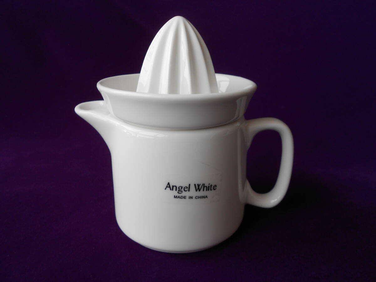 絞り器! ☆白磁フルーツプレスポット☆ 47316新品 しぼり器 ジューサー 手動 拍卖