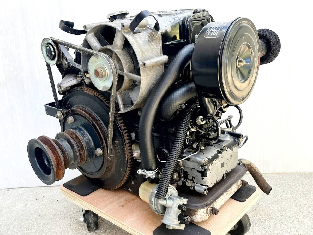 【始動OK】C45 イセキ 小型 2気筒 ディーゼルエンジン☆8.5PS 451cc☆コンバイン HL80 HP2(A)拍卖