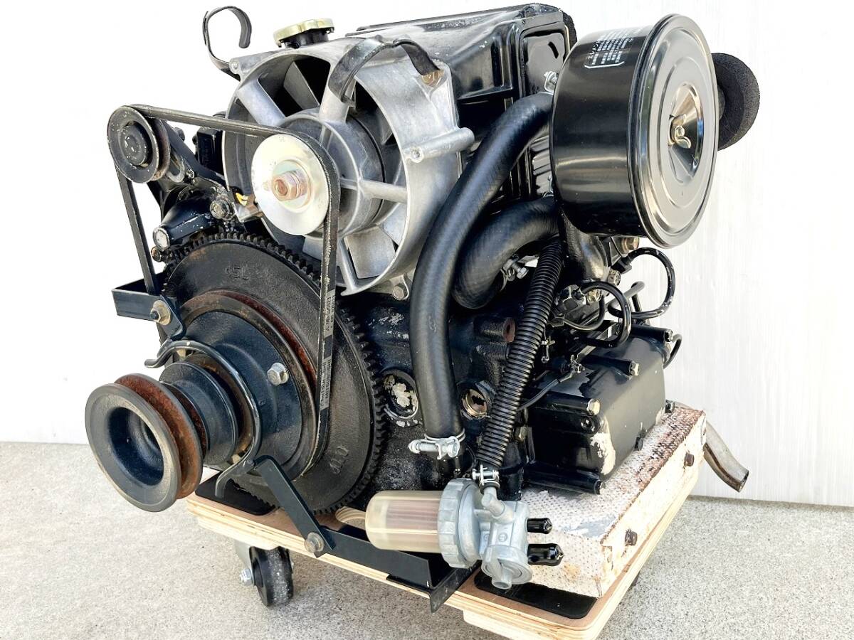 【始動OK】C45 イセキ 小型 2気筒 ディーゼルエンジン☆8.5PS 451cc☆コンバイン HL80 HP2(B)拍卖