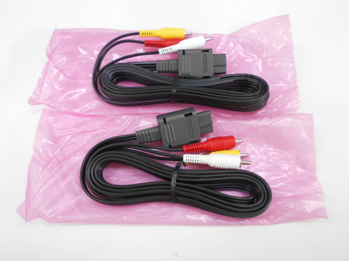 ◆◆【未使用品】任天堂製「ステレオAVケーブル 2本セット 」◆◆【希少・残りわずか】拍卖