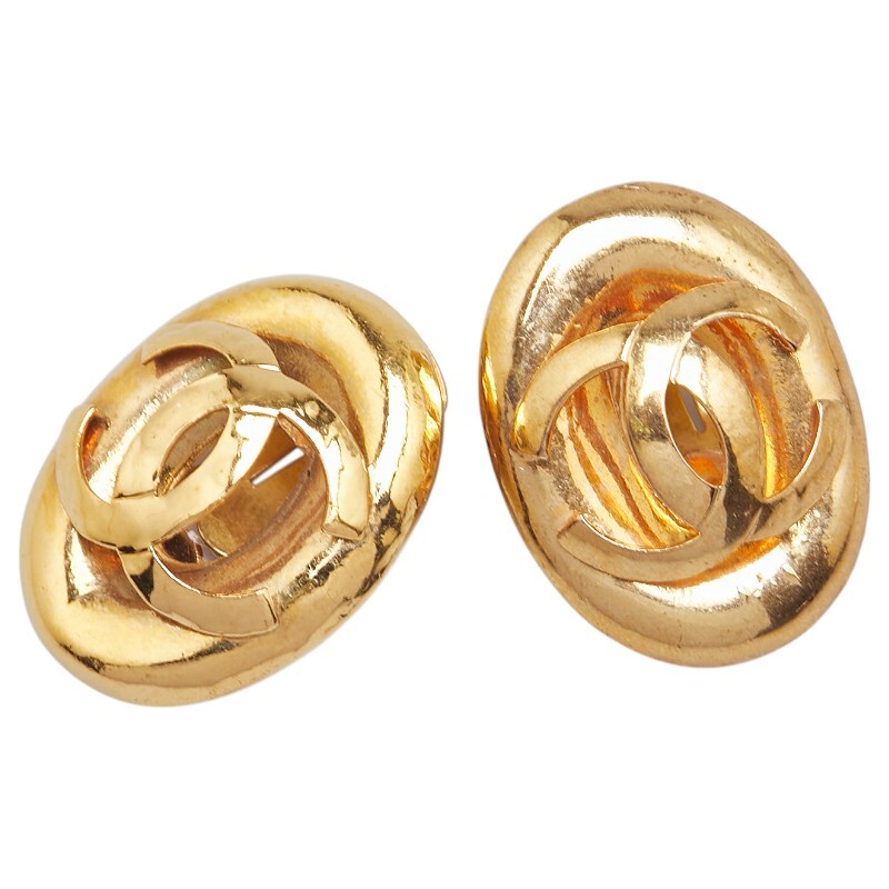 シャネル ヴィンテージ ココマーク イヤリング ゴールド メッキ レディース CHANEL 【中古】拍卖