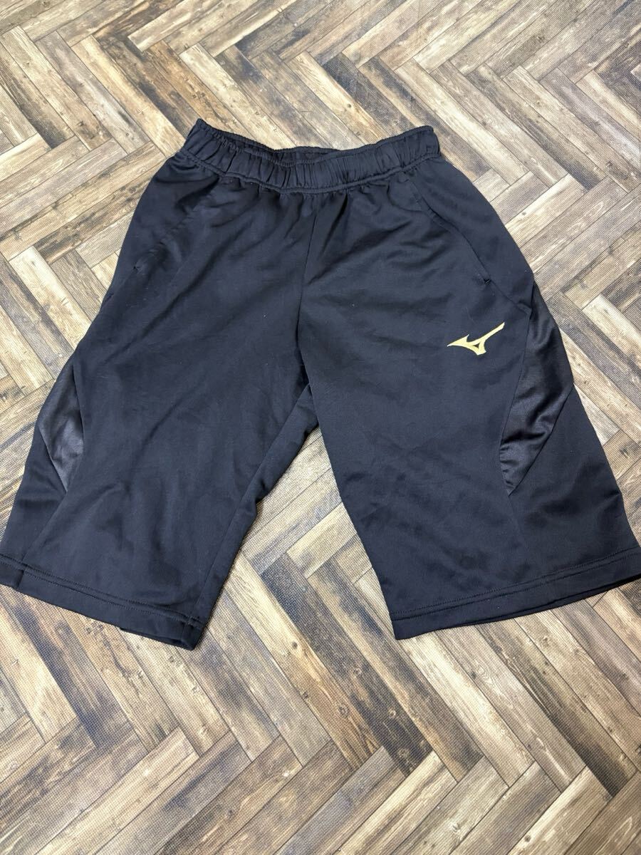 FF41 ミズノ ハーパン ハーフパンツ スポーツウェア ジャージ ブラック メンズS拍卖