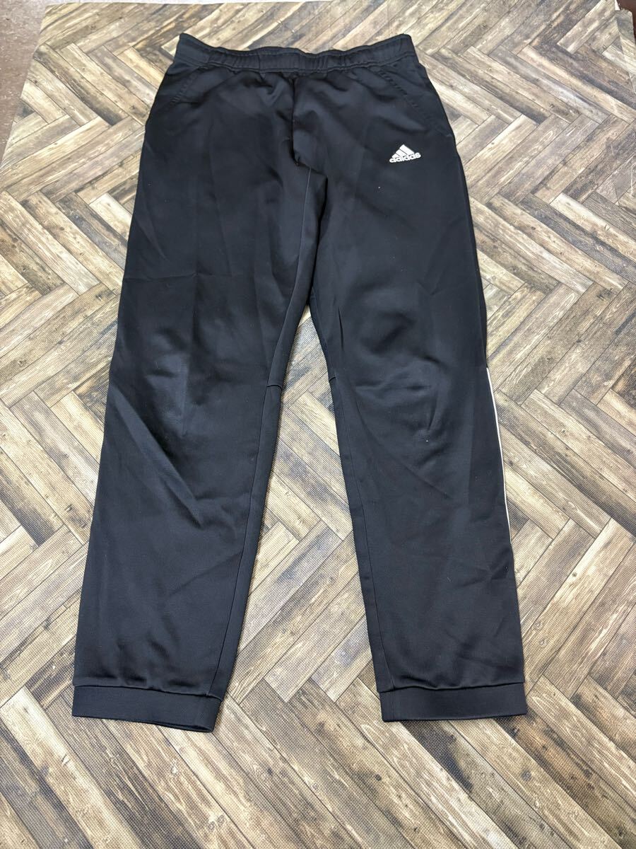 FF43 adidas アディダス ロングパンツ ジャージ スポーツウェア ブラック メンズM拍卖