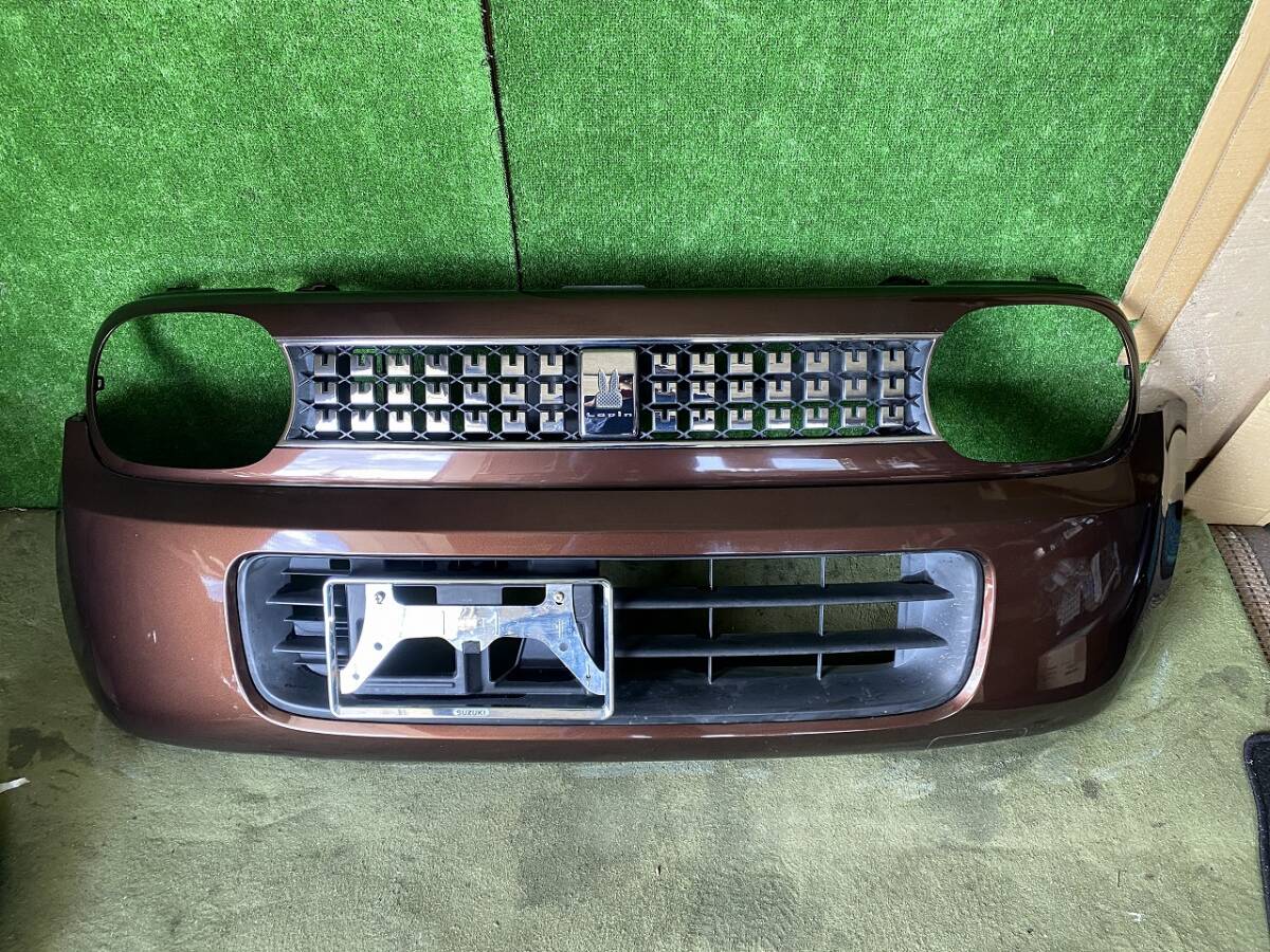 HE22S アルトラパン 10thアニバーサリー フロントバンパー グリル ZEL ブラウン 茶色系 スズキ純正拍卖