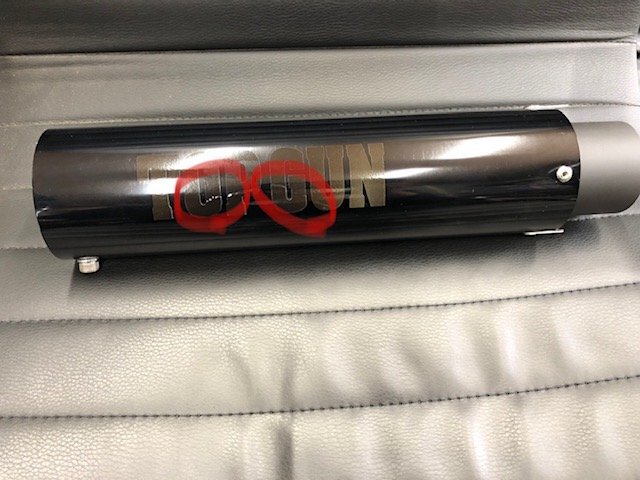 (PS714)新品 未使用 汎用 トップガン アルマイト サイレンサー 50.8π プリティ― シールミス拍卖