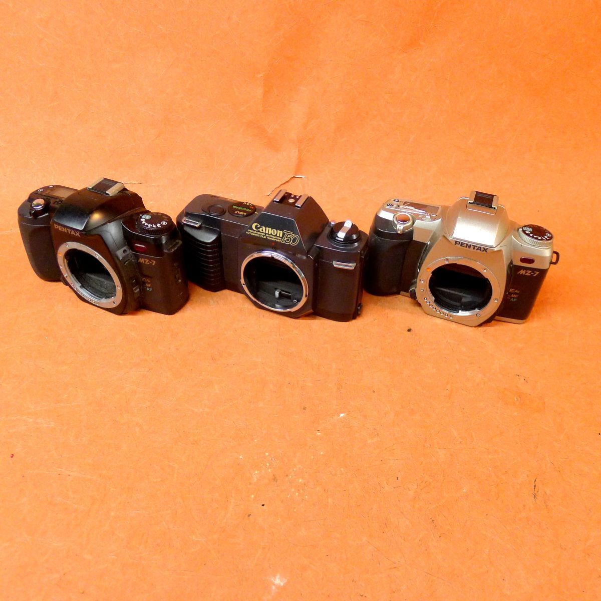 f◆113 ジャンク 一眼レフまとめて3点①CANON T50②PENTAX MZ-7③PENTAX MZ-7/60拍卖