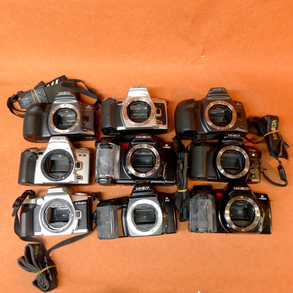 f◆114 ジャンク 一眼レフまとめて9点①α303si②α SWEETⅡ③α7700i④α303si⑤α SWEET⑥α3xi⑦α SWEET S⑧α SWEET⑨α7700i/100拍卖