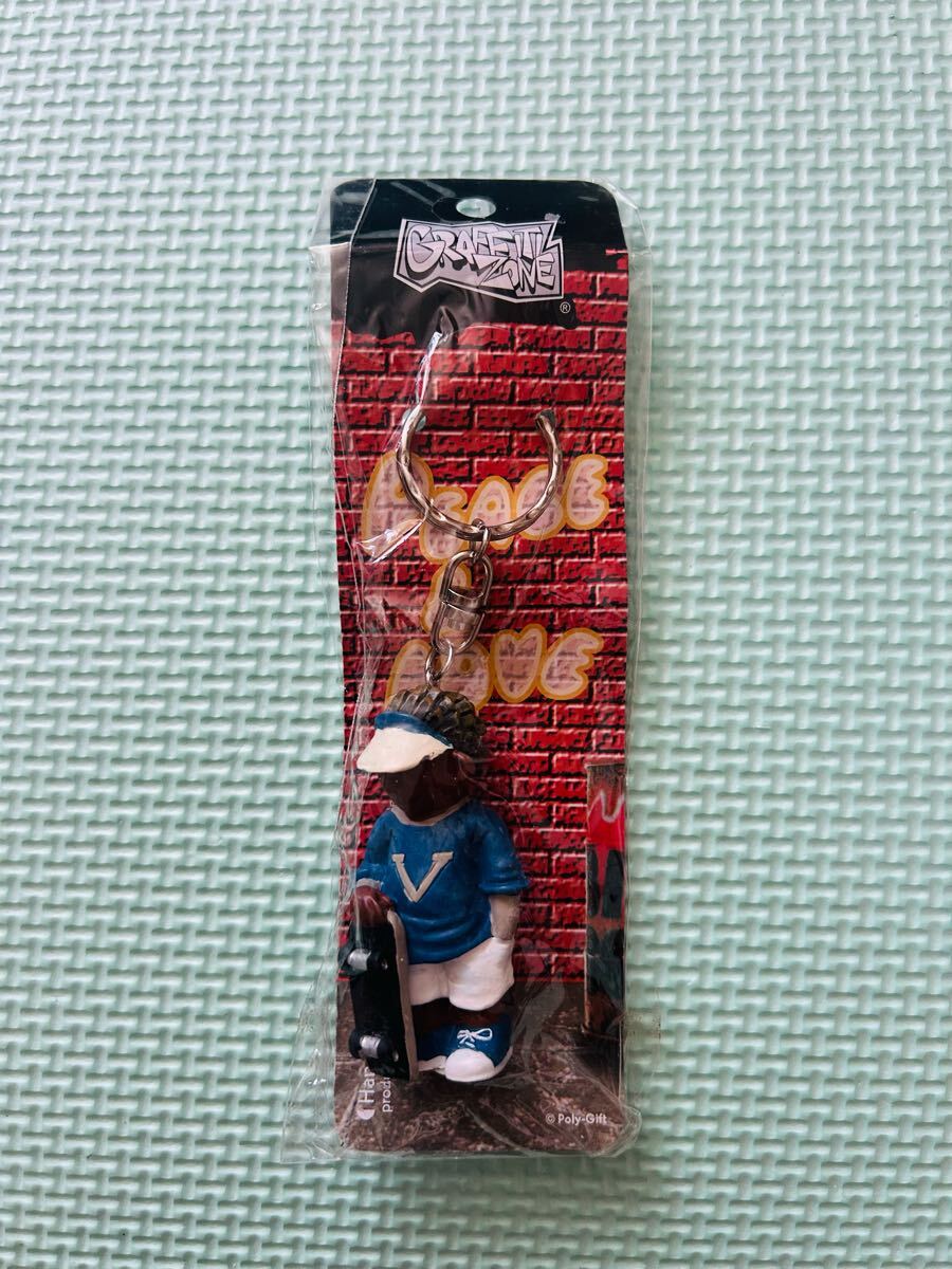 未使用 パッケージややいたみ GRAFFITI ZONE キーホルダー スケボー拍卖