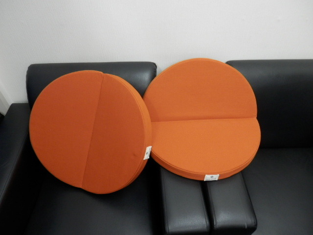 #71112【中古品】スノーピーク(snow peak) ラウンジクッション オレンジ TM-096OR 2個セット拍卖