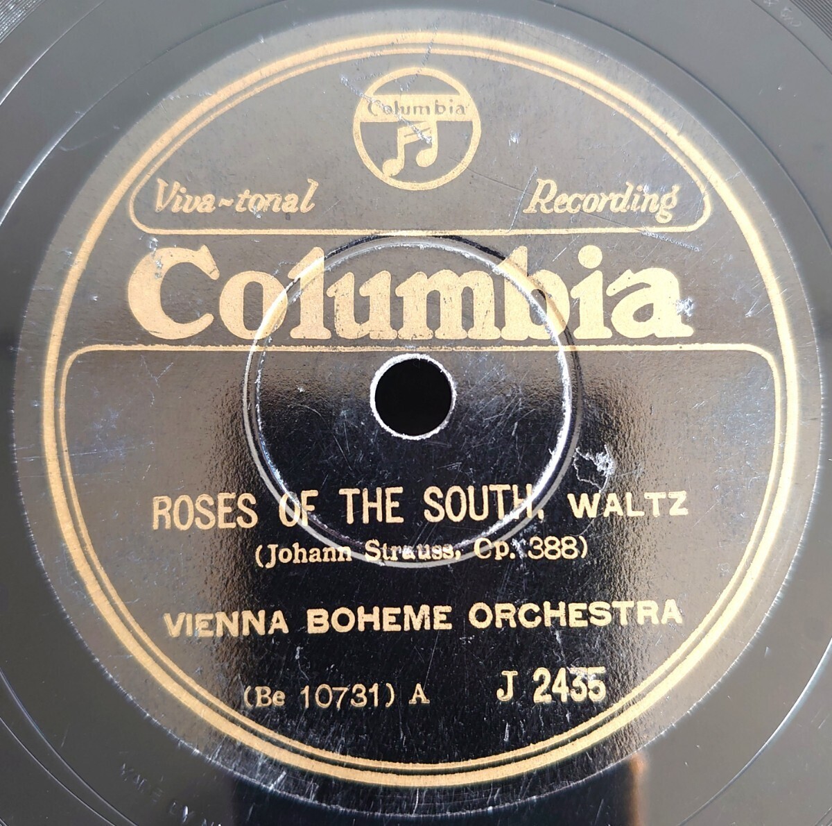 【SP盤レコード】Columbia J2435/ROSES OF THE SOUTH,WALTZ/DANUBE WAVES,WALTZ/VIENNA BOHEME ORCHESTRA拍卖