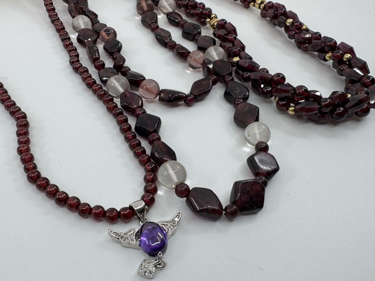 【0108】ガーネット ネックレス 120g ヴィンテージ アクセサリー 拍卖