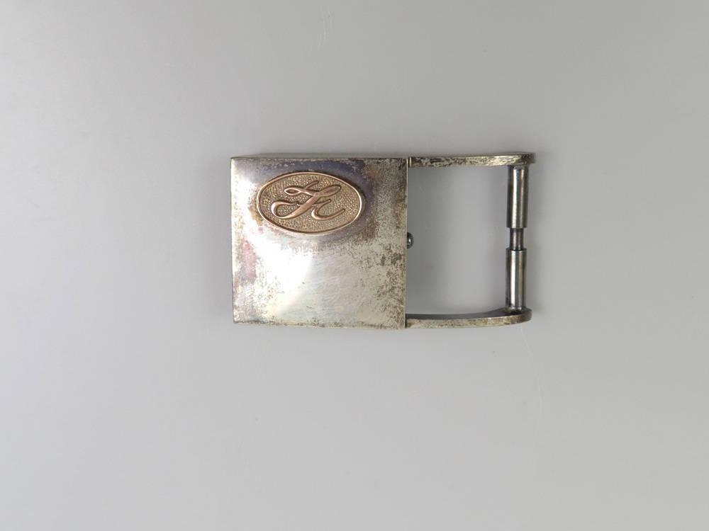 0182■銀製 バックル 刻印あり 重量約16g SILVER シルバー拍卖