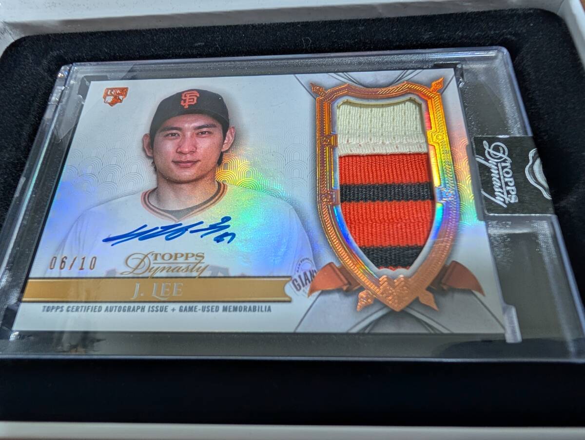 topps dynasty 2024 autographed relic card 直筆サインカード jung hoo lee 李政厚 ☆10枚限定☆ 直書き rookie拍卖