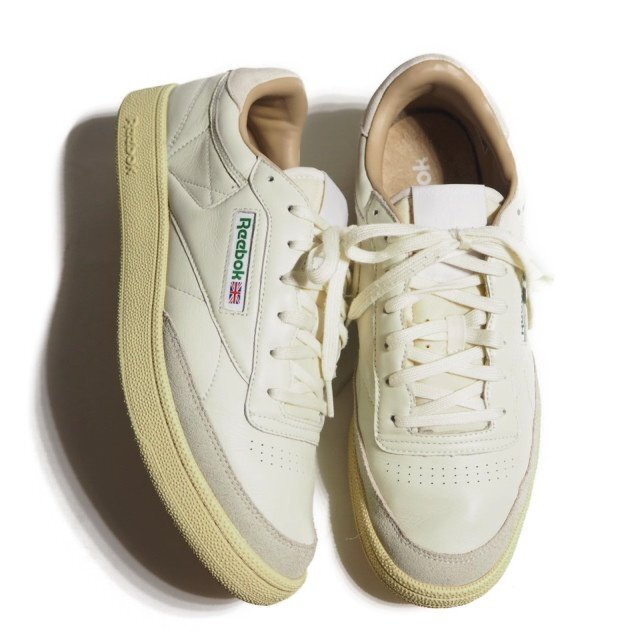 C4519R42 ■Reebok リーボック×417 EDIFICE エディフィス■ 25SS CLUB C スニーカー ホワイト US11/29cm 白 レザースニーカー拍卖