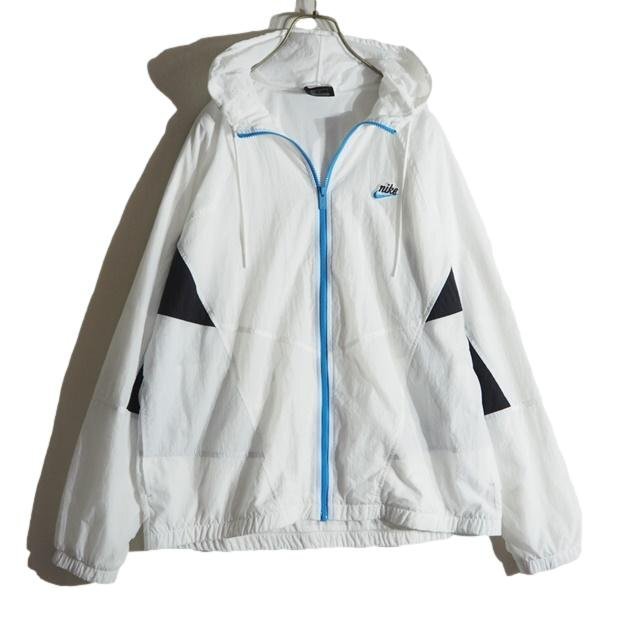 P5089f29 ■NIKE ナイキ■ CJ4359-100 ヘリテージ ウィンドランナー ナイロンジャケット ホワイト L / フルジップ ジップパーカー 春夏拍卖