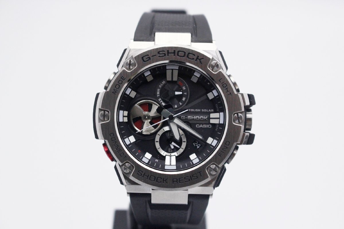 CASIO カシオ G-SHOCK ジーショック G-STEEL GST-B100 Series シルバー ラバー GST-B100-1AJF拍卖