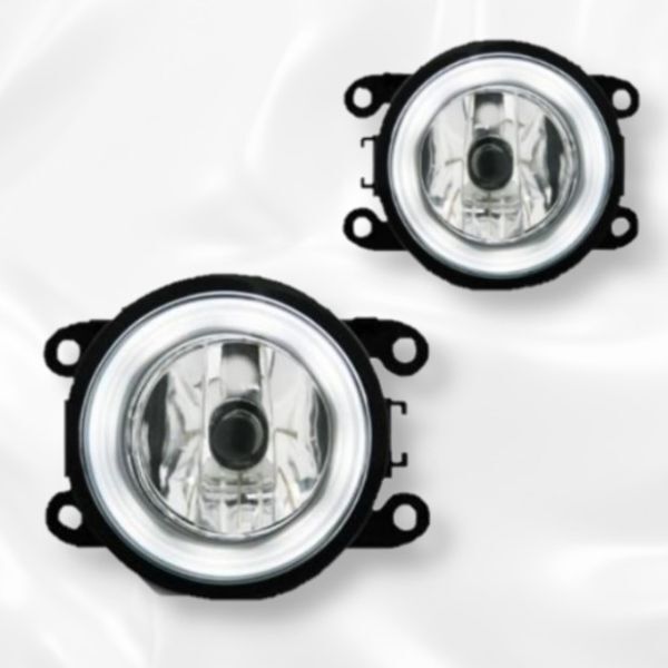 日野 NV350 キャラバン E26系 純正タイプ ホワイトリングイルミフォグランプ フォグライト フォグ フォグランプ レンズ 左右セット 新品拍卖