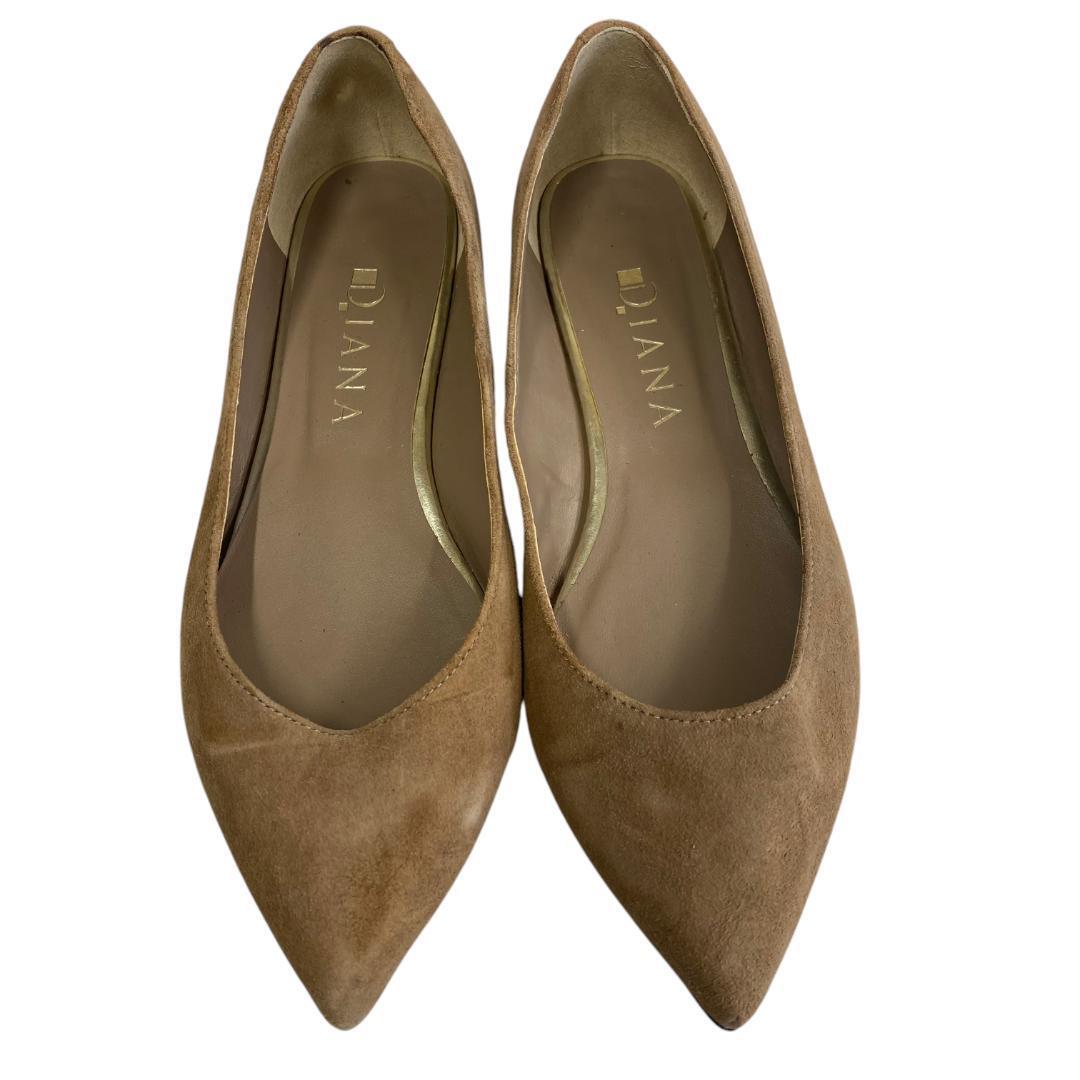 ys70 ダイアナ ローヒール パンプス スエード ベージュ 22.5㎝拍卖