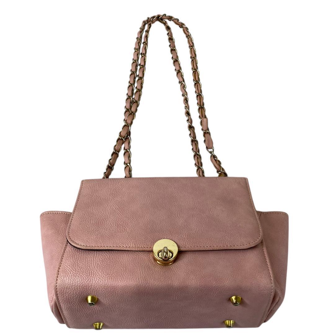 yt48 ピンク ショルダーバッグ コンパクト チェーン バッグ拍卖