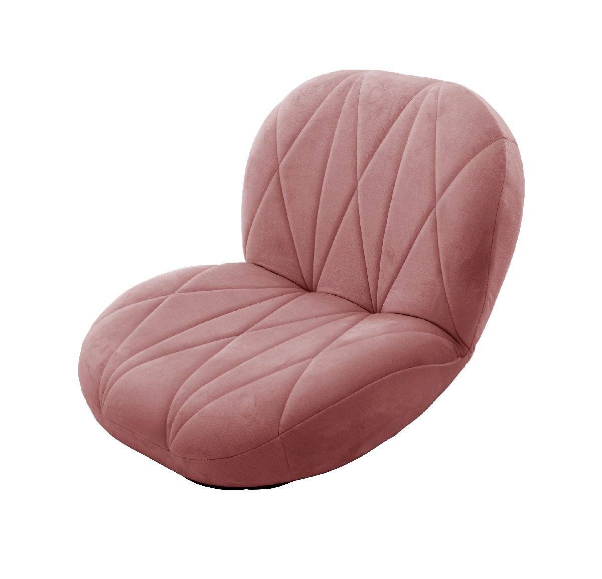 耐久性が高いウレタンのコンパクトなデザインの座椅子 布張りピンク色拍卖