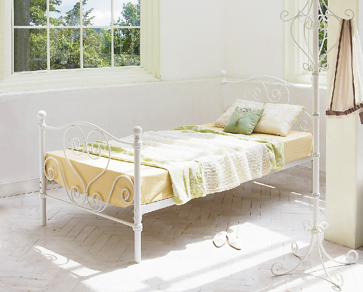 アイアンベッド Cinderella (シンデレラ)ホワイト色拍卖