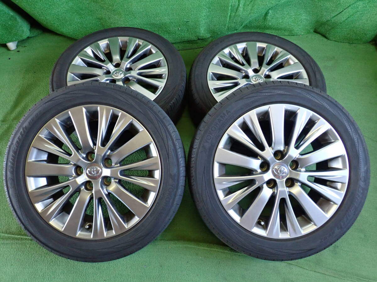 アルファード・ヴェルファイア HV 純正 18インチ ハイグロス アルミホール BluEarth RV-02 235/50R18 4本 セット 【25-853】拍卖