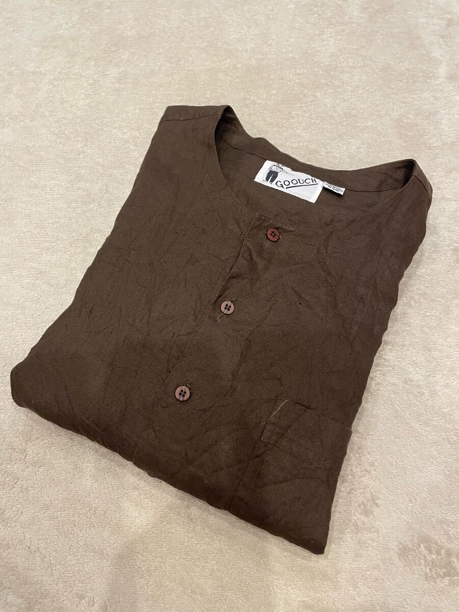 GOOUCH リネンシャツ 長袖 ビンテージ 美品拍卖
