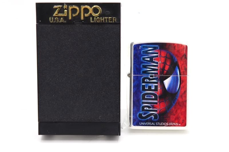 【未使用】Zippo ジッポ SPIDERMAN MARVEL 2003年 J03 スパイダーマン/マーベル 喫煙具 ライター拍卖