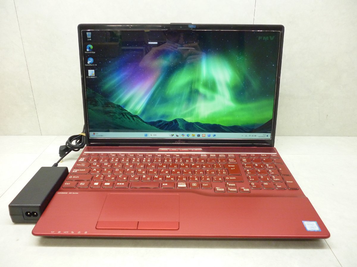 ☆1円☆第8世代☆富士通☆LIFEBOOK AH53/D3☆Core i7 1.80Hz/8GB/SSD512GB/BD/高解像度/無線/Bluetooth/カメラ/Office/Win11 DtoD領域☆拍卖
