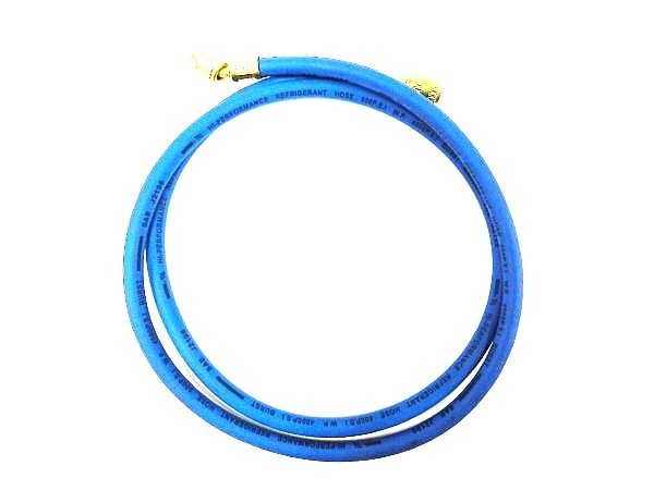 【クリックポストは送料無料】R32、 R410a用 チャージングホース 青 150cm ☆全長1.5mで取り回しがラクラク!拍卖