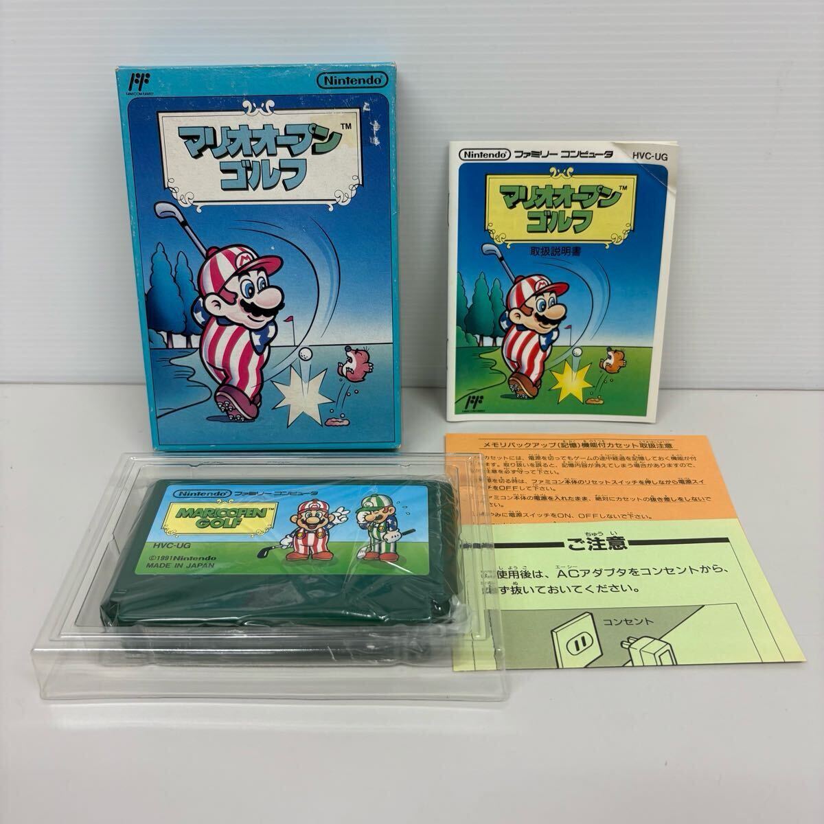 未使用品 任天堂 ファミコン マリオオープンゴルフ 1991年発売 FC ソフト 当時物拍卖