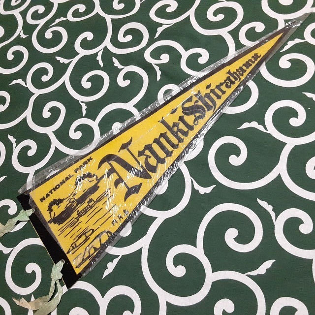 送料無料)南紀白浜 昭和レトロ ご当地 観光地 旅行 記念 お土産 全長47cm ペナント A27658拍卖