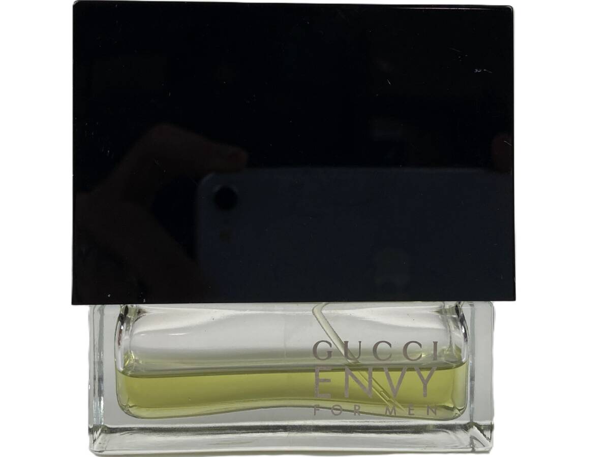 廃盤 レア グッチ GUCCI エンヴィ ENVY フォーメン FOR MEN オードトワレ スプレー 50ml 残量:3割 YK-10031拍卖