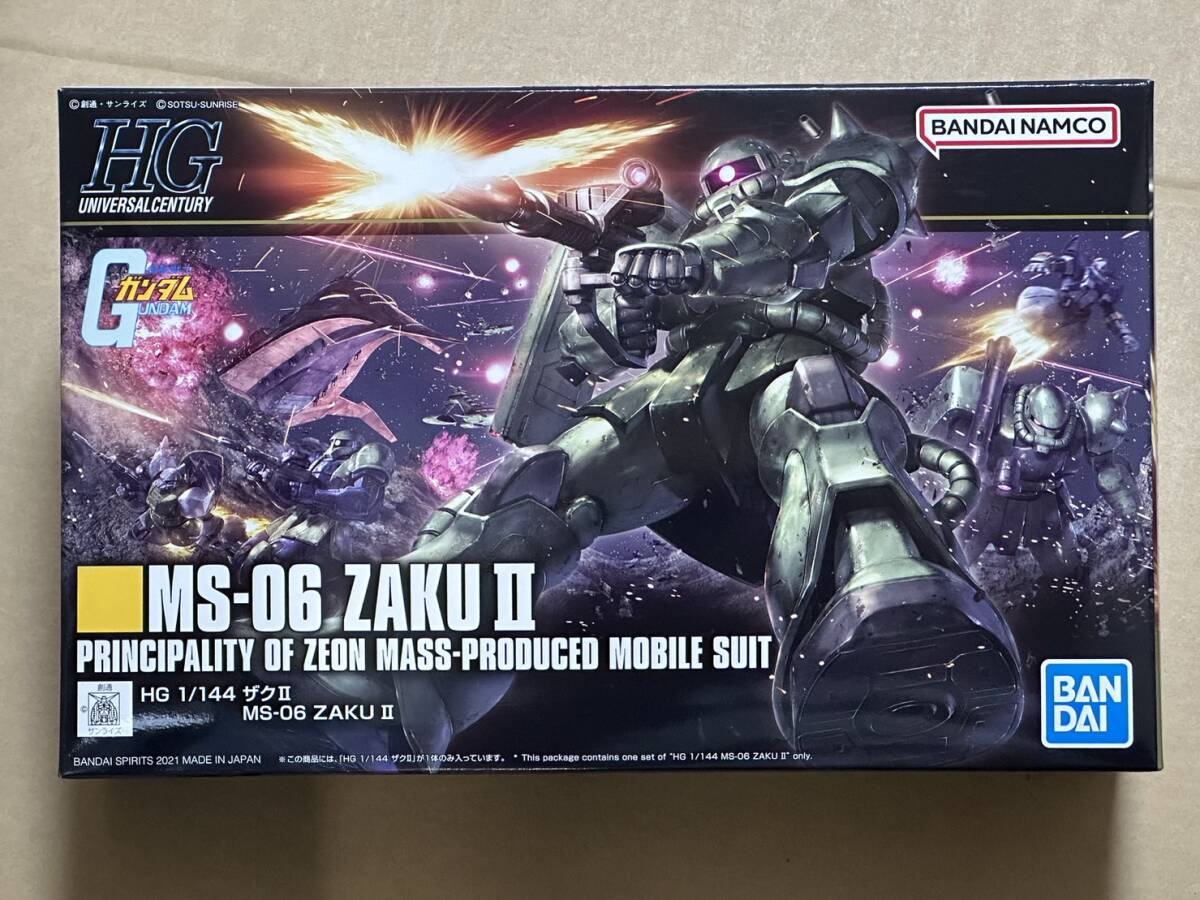 HGUC 1/144 ザクⅡ 新品未開封品 機動戦士ガンダム バンダイスピリッツ HG ハイグレード 量産型ザク ガンプラ 再販品 バンダイナムコ拍卖