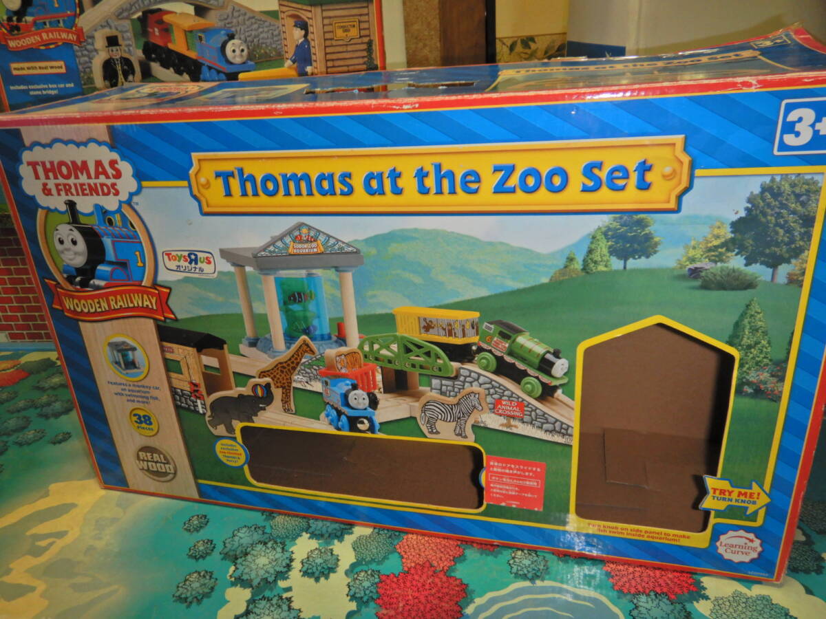 木製 きかんしゃトーマス トーマスアトザズーセット 元箱あり拍卖