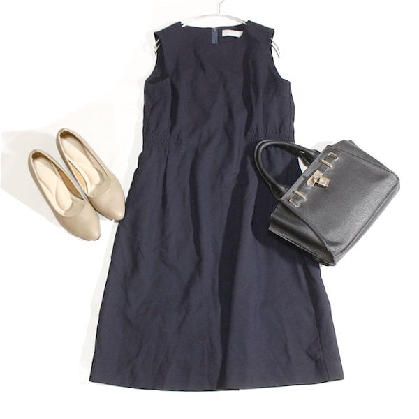 美品 ユナイテッドアローズ BEAUTY & YOUTH 綺麗め スーツ生地 ワンピース S 春 夏 25A07拍卖