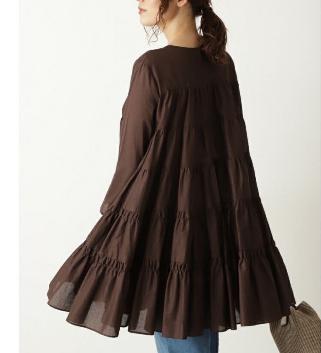 新品 サリーブラウス JILL STUART ティアードワンピース拍卖