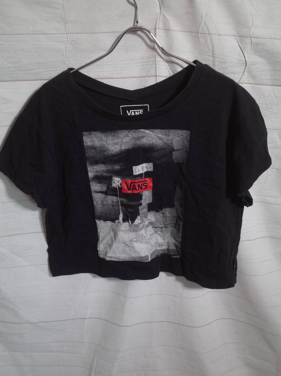レディース pm602 VANS バンズ Kastane カスタネ コラボ グラフィック 半袖 Tシャツ FREE ブラック 黒 ネコポス可拍卖