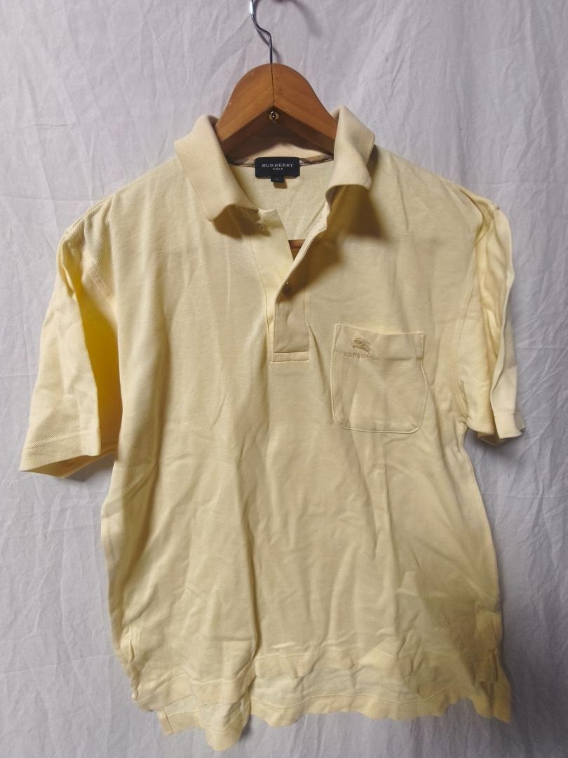 BURBERRY GOLF チェック襟 ポロシャツ 半袖 メンズ S拍卖