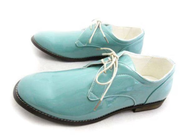 1円~L355新品Conlar Eveカジュアルプレーントゥ/ドレスシューズL⇒27㌢GREEN♂拍卖