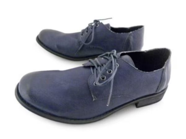 1円~L356新品HVCカジュアルレースアップ25㌢NAVY♂拍卖