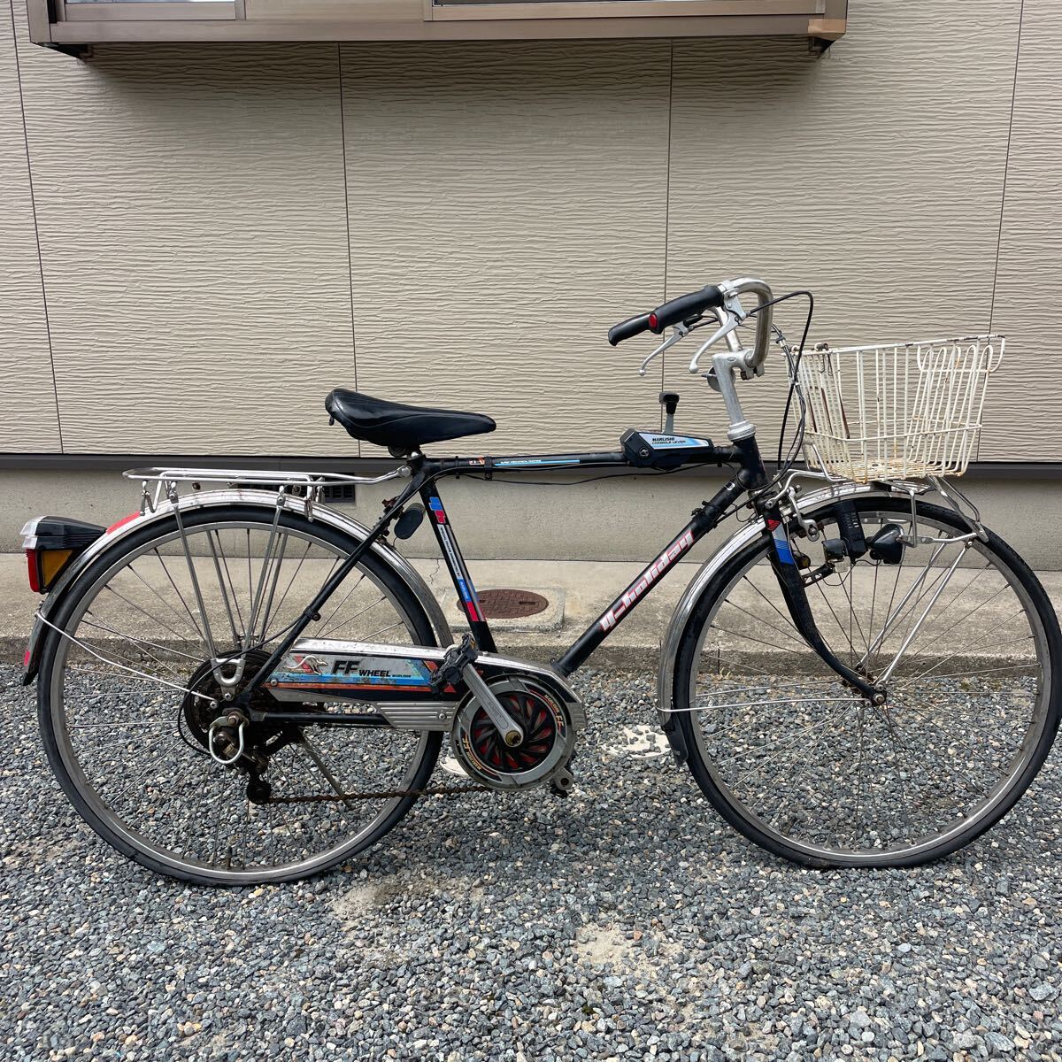 希少 レトロ MARUISHI FF WHEEL FG-475 Y-SNX-U CK13997 y-holiday yh コンソールレバー付き デコチャリ 26インチ 自転車 ジャンク 拍卖