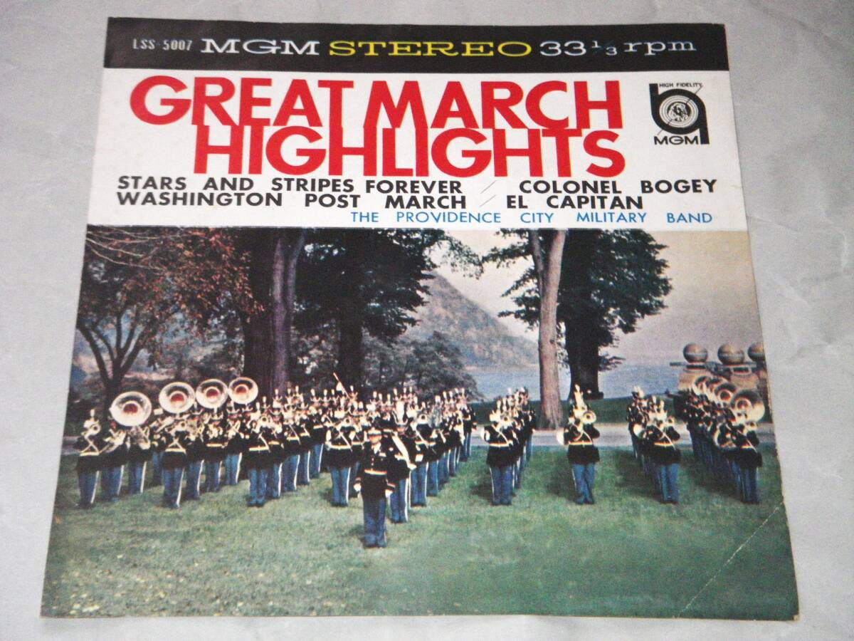 ◎プロヴィデンス・ミリタリー・バンド【グランド・マーチ・ハイライト】33回転EP/美盤◎拍卖