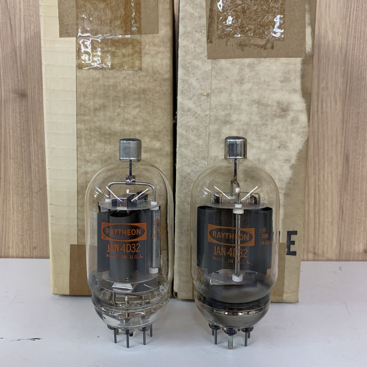 【B-3】 Raytheon 4D32 真空管 動作未確認 2本セット レイセオン JAN オーディオ アンプ 4277-2拍卖
