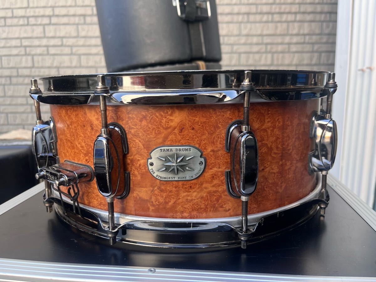 ★TAMA タマ 14インチ スネアドラム★THE STRONGEST NAME IN DRUMS★Artwood Exotic Custom Maple Burl★アートウッド シリーズ バール拍卖