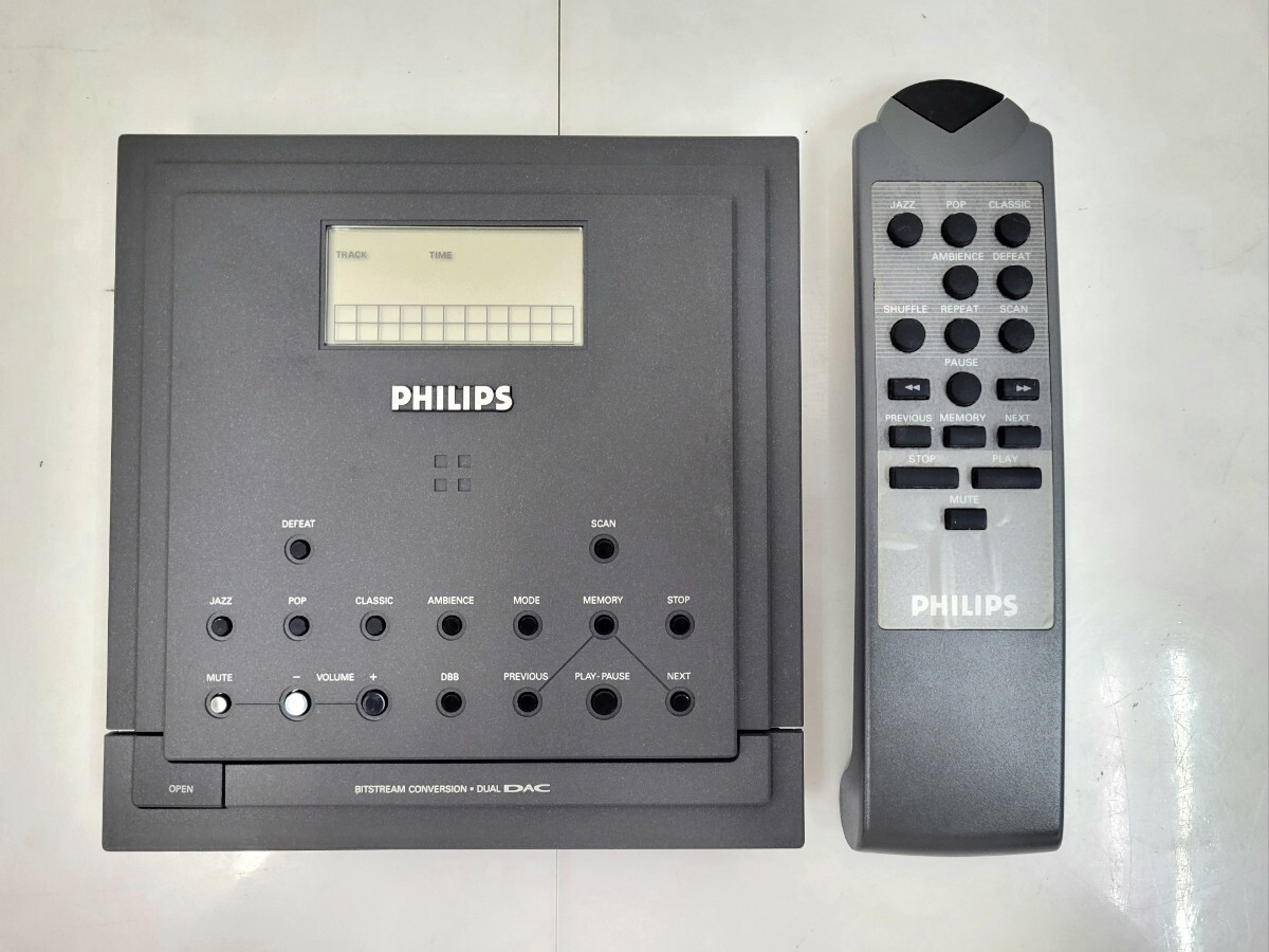ジャンク PHILIPS フィリップス AZ6829 ポータブルCDプレーヤー リモコン付き拍卖