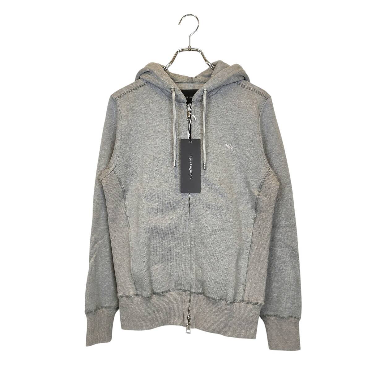 1PIU1UGUALE3 ウノピゥウノウグァーレトレ SIC ZIP HOODED ジップアップ パーカー MRB659 COT396 3 グレー拍卖
