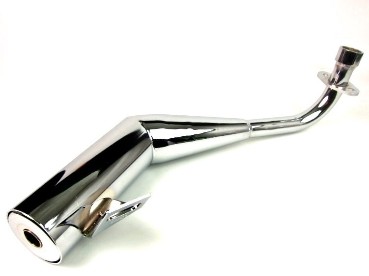 モンキー/ゴリラ ショートフライングオンマフラー クロームメッキ拍卖