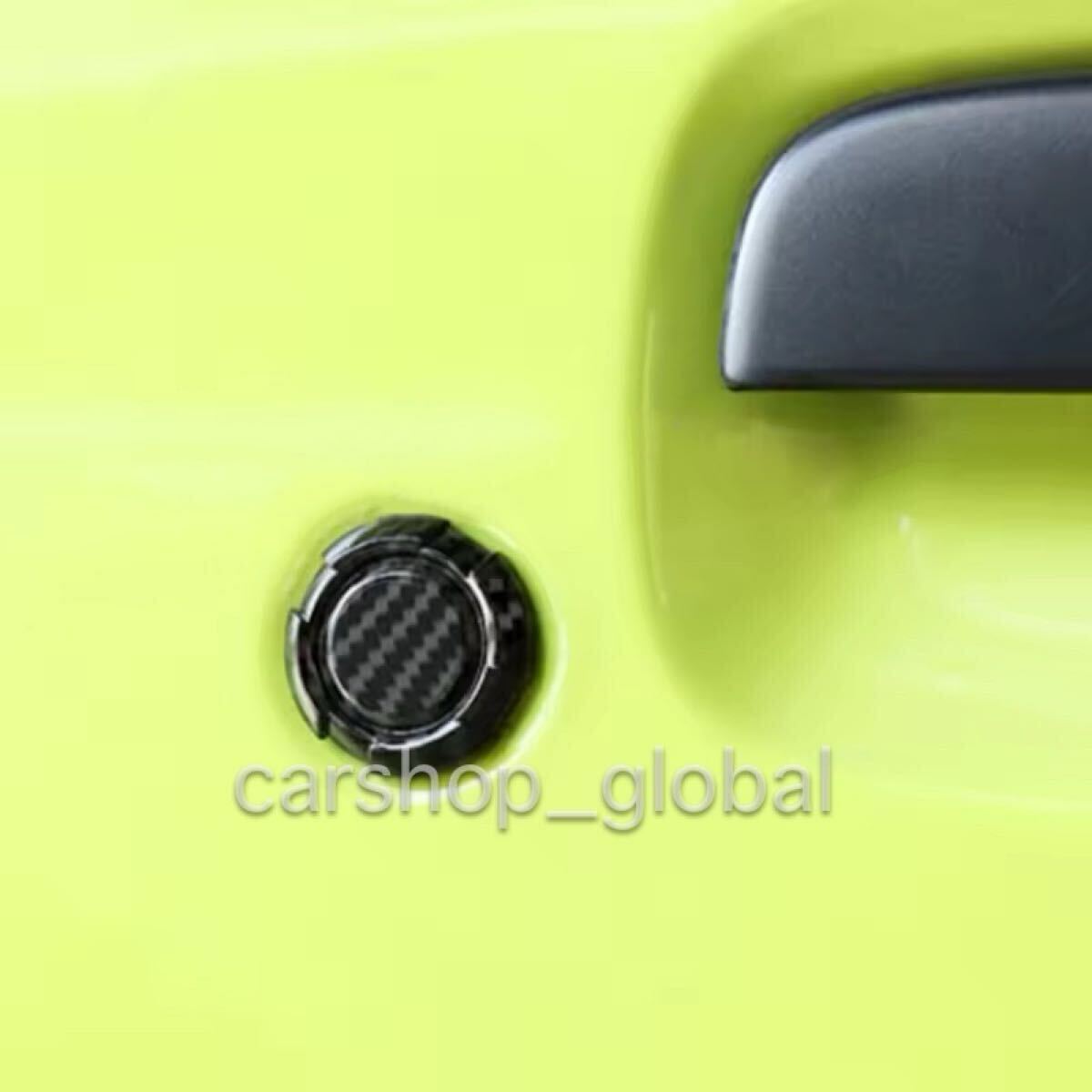 スズキ ジムニー シエラ用 カーボン キーホールカバー 2個セット マグネット式 キャップ JB64W/JB74モデル 汚れ/悪戯防止拍卖