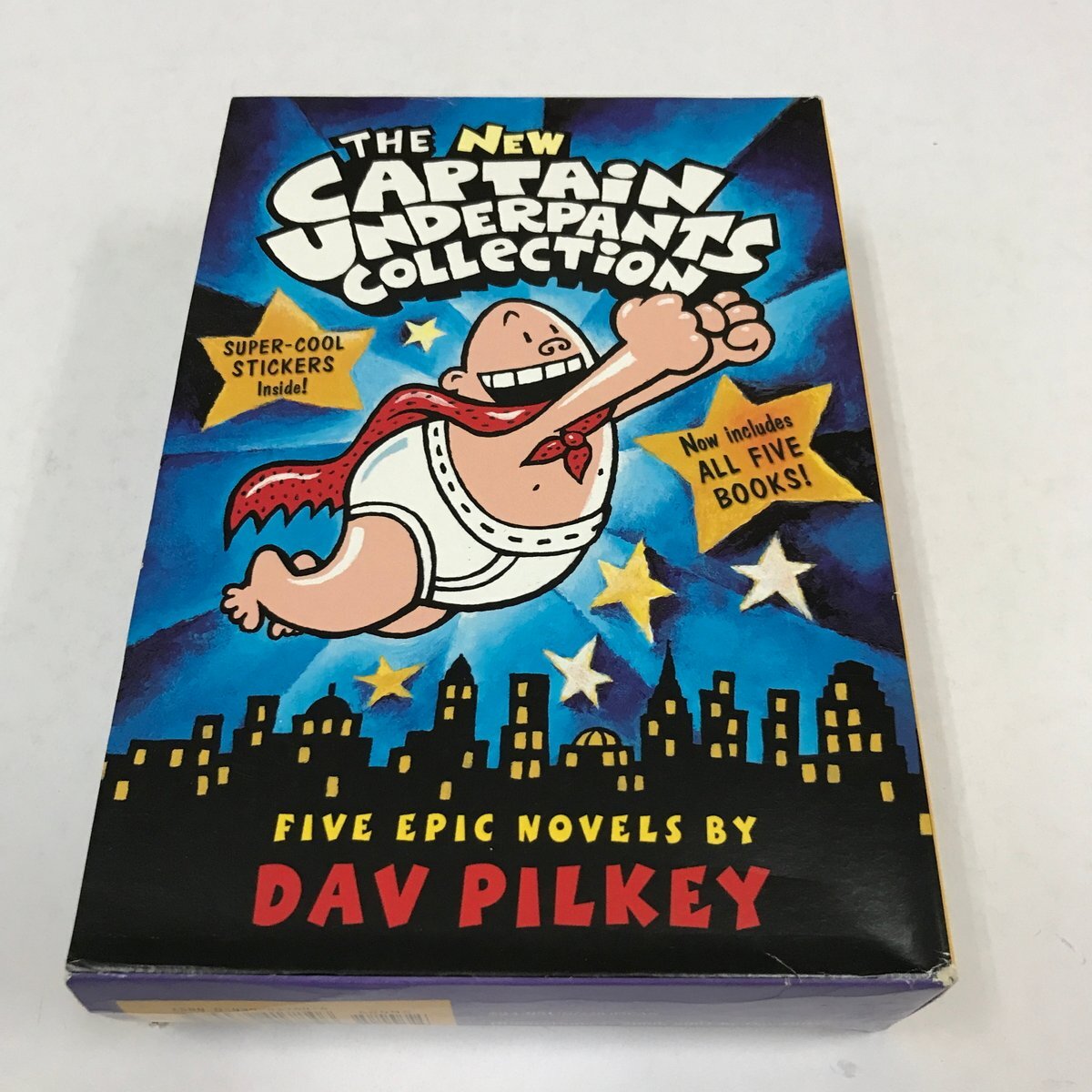 ND/L/【洋書】The New Captain Underpants Collection 5冊入りBOXセット/Dav Pilkey/ステッカー付き/スーパーヒーロー・パンツマン拍卖